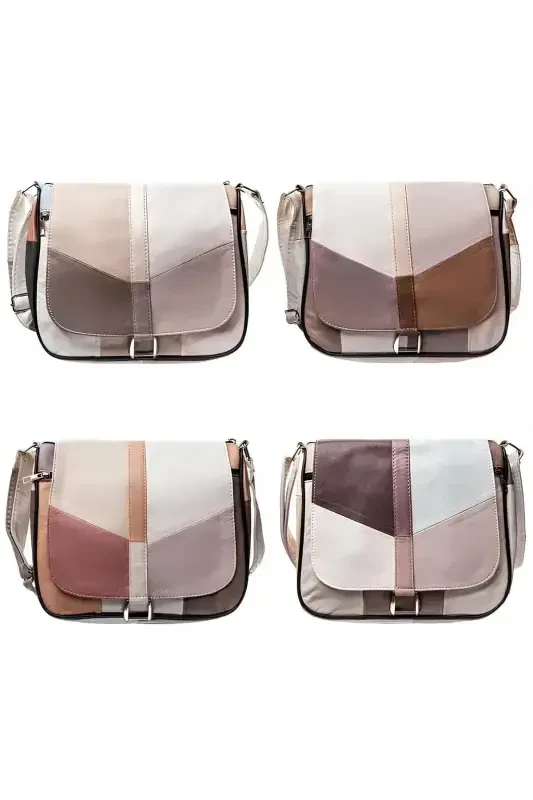 Genuine Leather Flap Women Shoulder Bag-MIXEDCOLOR - 2