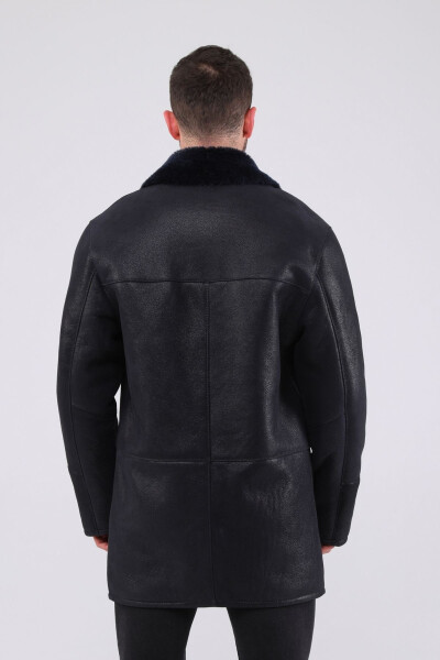 Genuine leather fur coat - 5