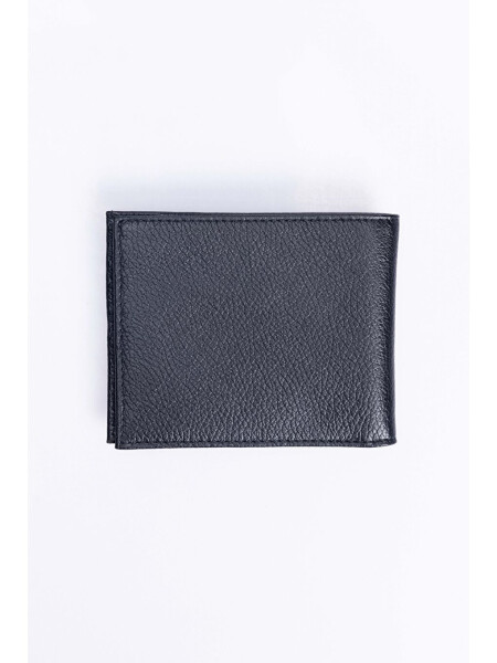 Genuine Leather Men's Black Wallet - 2