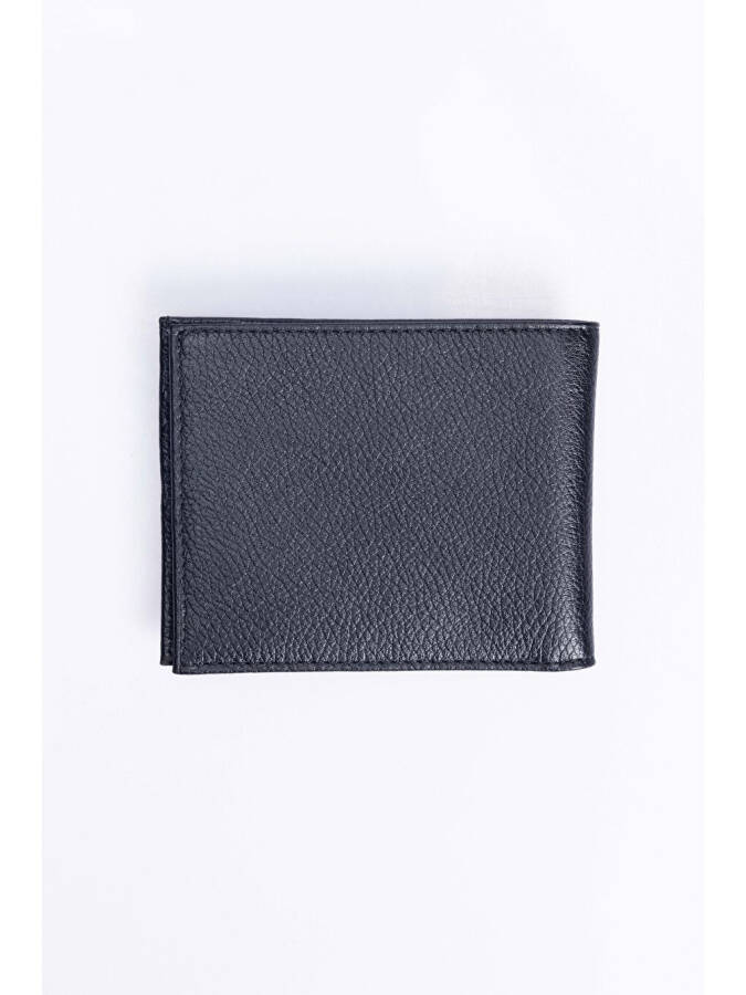 Genuine Leather Men's Black Wallet - 2