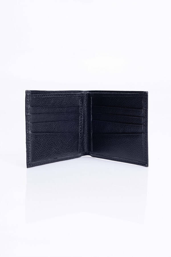 Genuine Leather Men's Black Wallet - 7