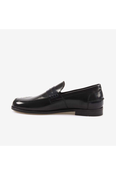 Genuine Leather Men's Classic Patent Leather Shoes 3180-Black - KEMAL TANCA (1)