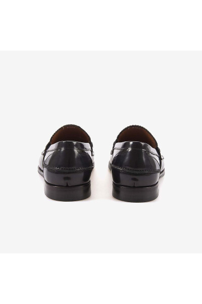 Genuine Leather Men's Classic Patent Leather Shoes 3180-Black - 4