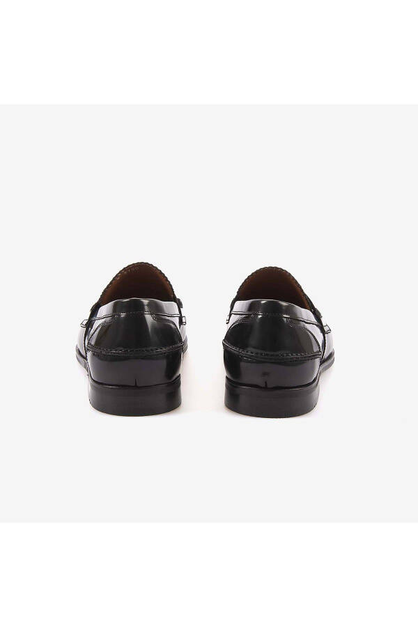 Genuine Leather Men's Classic Patent Leather Shoes 3180-Burgundy - 4