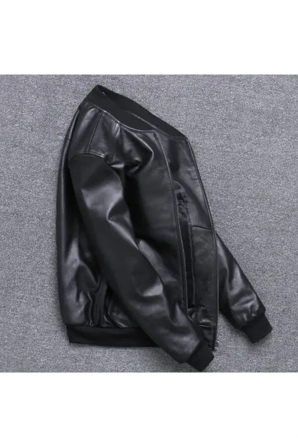 Genuine Leather Men's Jacket - 5
