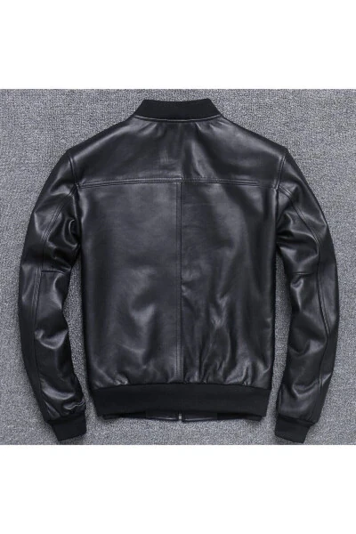 Genuine Leather Men's Jacket - 6