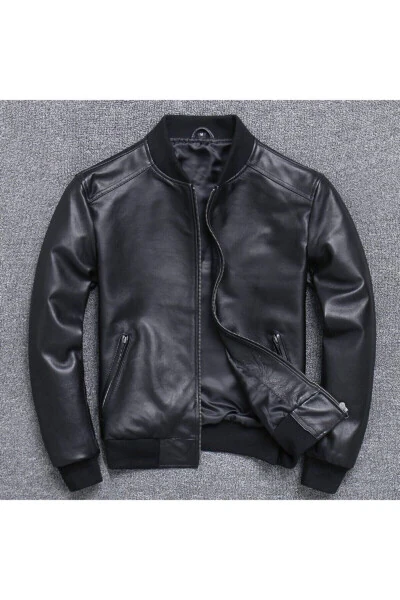 Genuine Leather Men's Jacket - UMBERTOPELLE DERİ