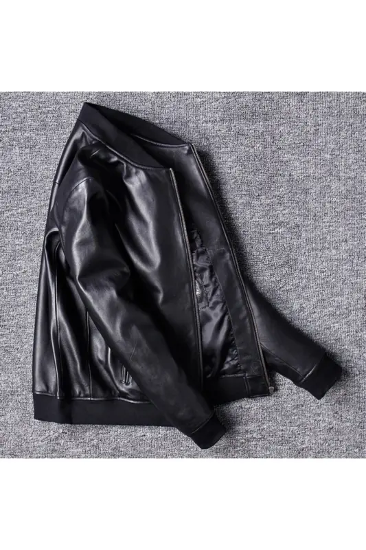 Genuine Leather Men's Jacket - 2