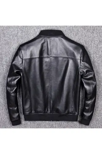 Genuine Leather Men's Jacket - 3