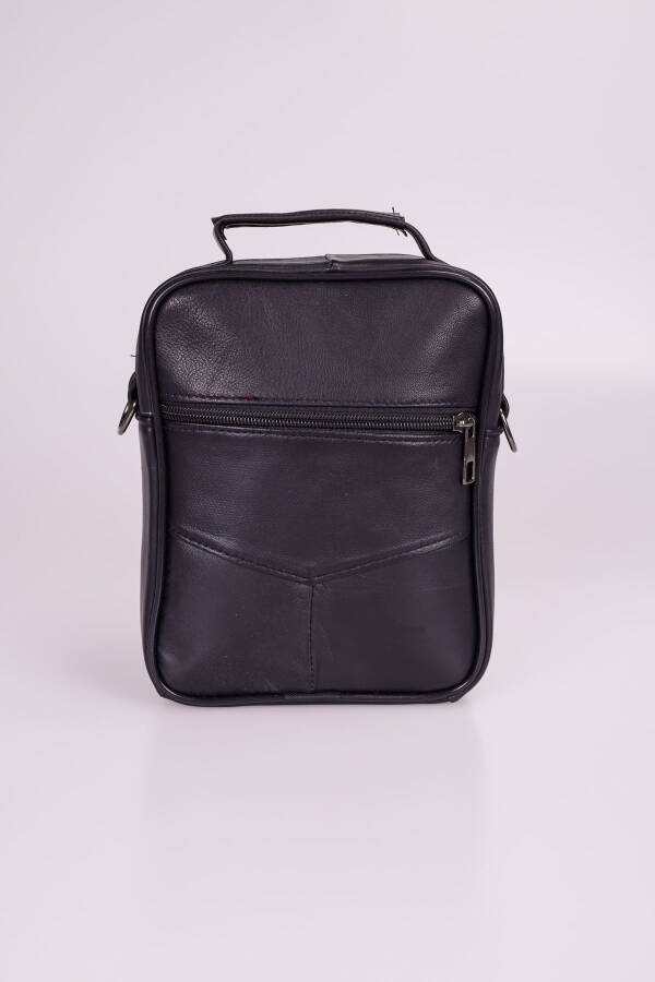 Genuine Leather Men's Medium Size Messenger Bag - 4