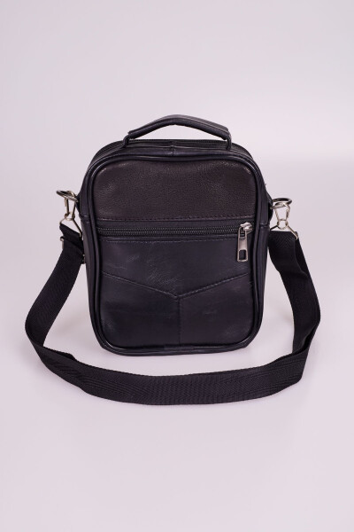 Genuine Leather Men's Small Messenger Bag - 7