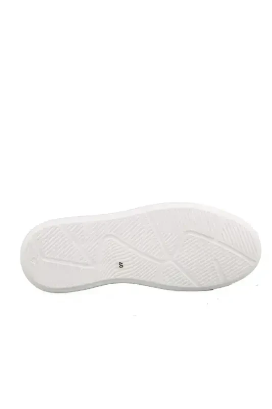 Genuine Leather Men's Sneaker Casual Daily Shoe-White1 - 2