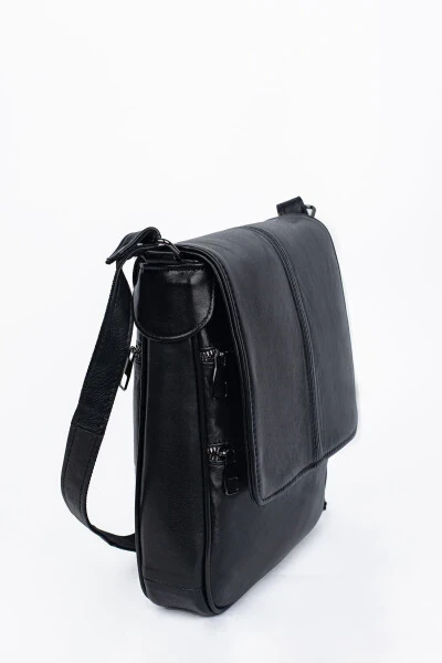 Genuine Leather Messenger Crossbody Shoulder Bag - STEVIS LEATHRA (1)