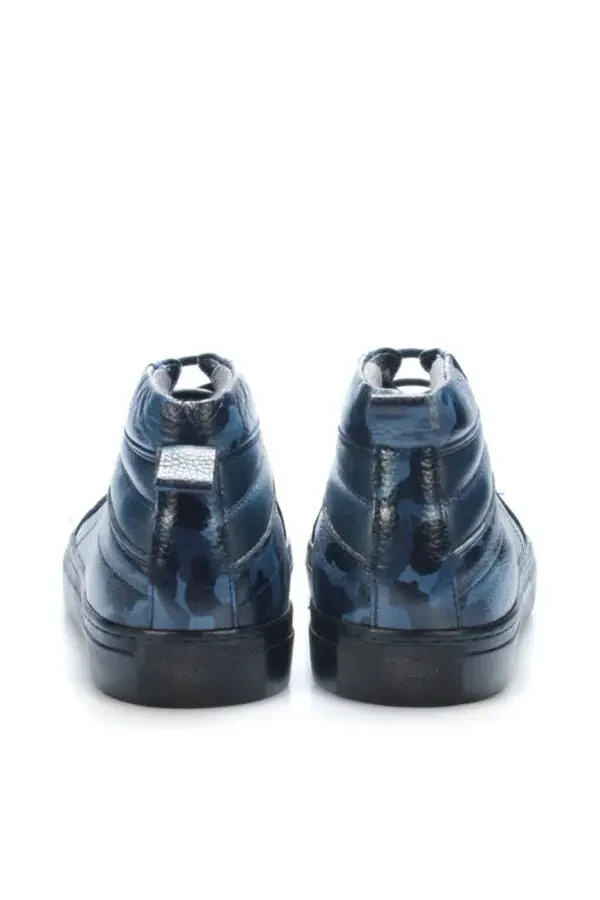 Genuine Leather Navy Blue Men's Sneaker 120130008668-LA - 5