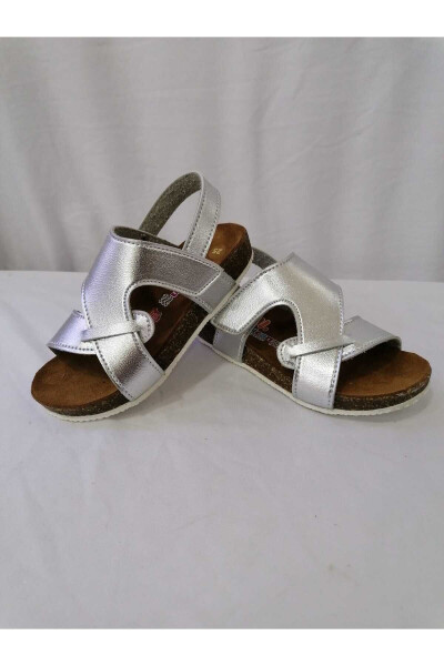 Genuine Leather Orthopedic Cork Sole Children's Sandal - ÖZGÜR KIDS (1)