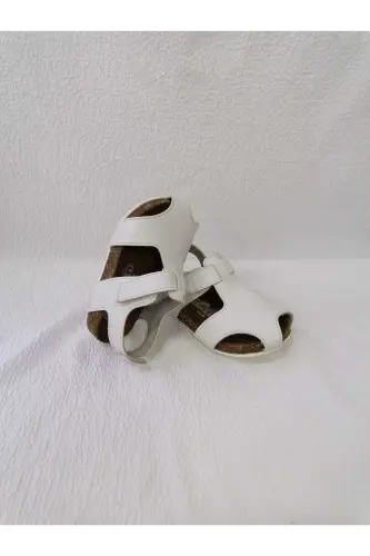 Genuine Leather Orthopedic Cork Sole Closed Toe Sandal 
