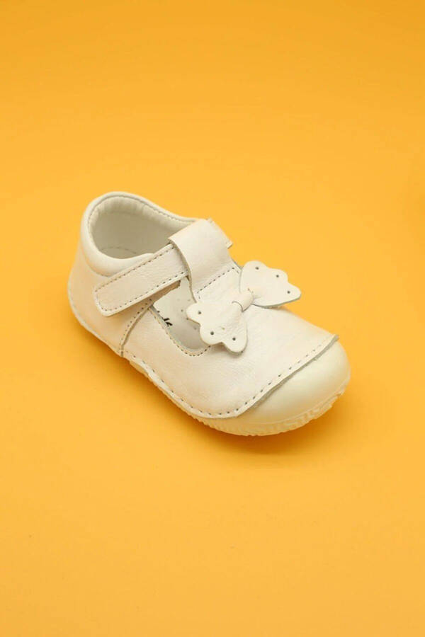 Genuine Leather Orthopedic First Step Baby Shoes White B109 - 6