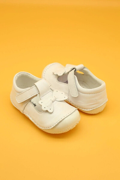 Genuine Leather Orthopedic First Step Baby Shoes White B109 - 7