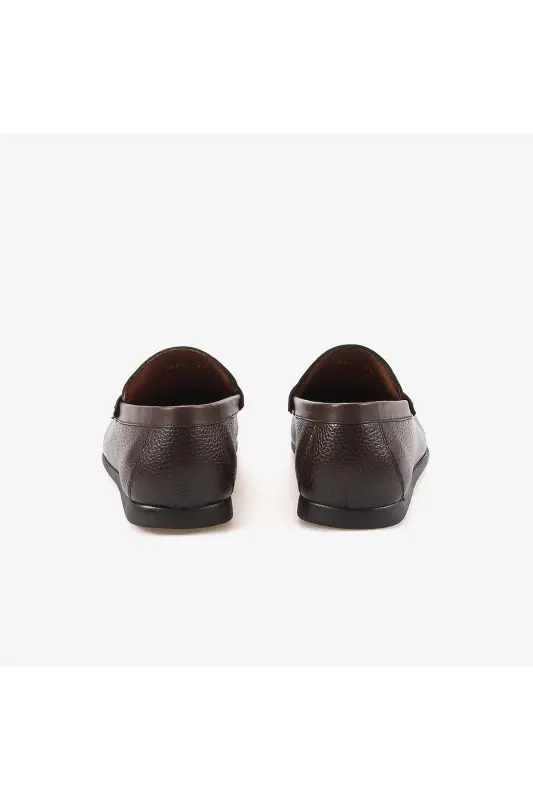 Genuine Leather Rubber Sole Men's Casual Shoes 2322-Coffee Floater - 4
