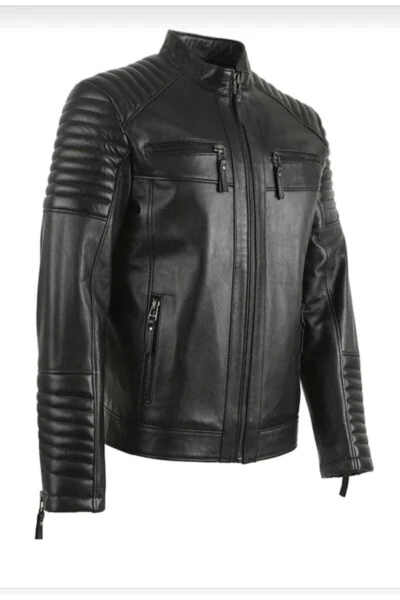 Genuine Leather Sports Jacket - 2