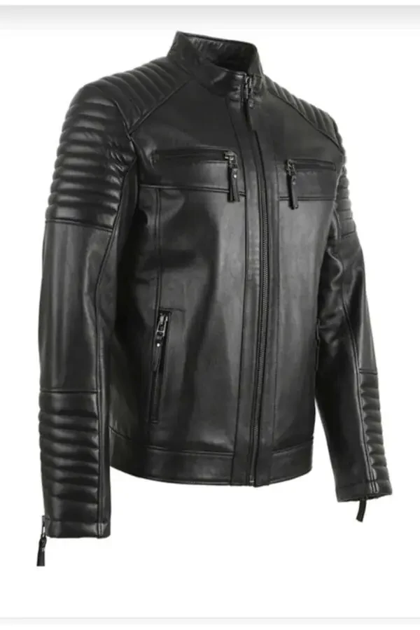Genuine Leather Sports Jacket - 2