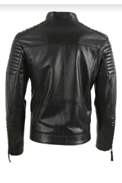 Genuine Leather Sports Jacket - 3