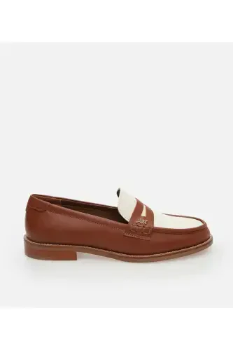 Genuine Leather Tan Women's Loafer - 1