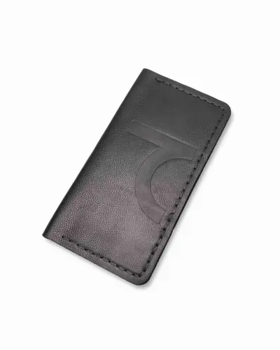 Genuine Leather Wallet - BLACK - 3
