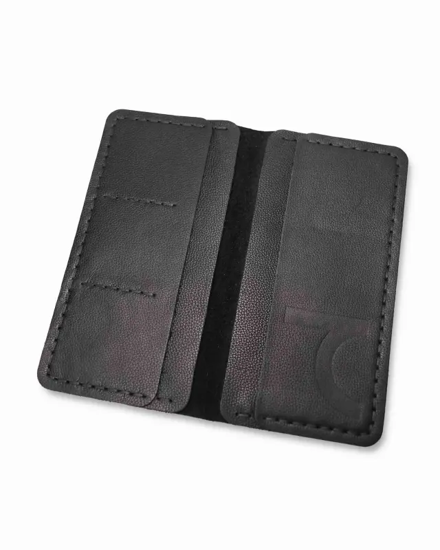 Genuine Leather Wallet - ЧЕРНЫЙ - 2