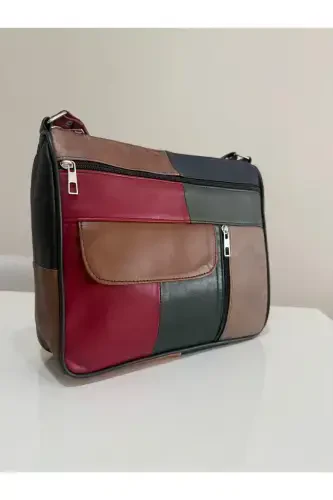 GENUINE LEATHER WOMEN BAG (27CM X 25M)-ASSORTED DARK COLORS 1 - 2