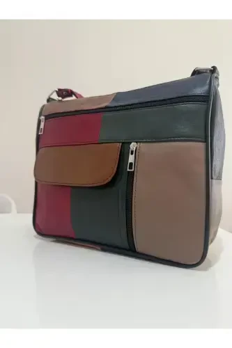 GENUINE LEATHER WOMEN BAG (27CM X 25M)-ASSORTED DARK COLORS 1 - 3