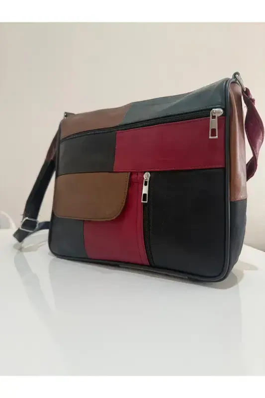 GENUINE LEATHER WOMEN BAG (27CM X 25M)-ASSORTED DARK COLORS 2 - 2