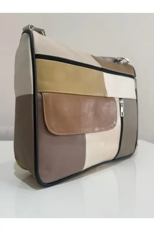 GENUINE LEATHER WOMEN BAG (27CM X 25M)-ASSORTED LIGHT COLORS 3 - 3