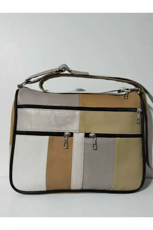 GENUINE LEATHER WOMEN BAG (28CM X 24CM)-SUMMER BRIGHT MIXED COLORS 4 - 2