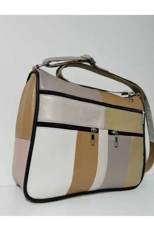 GENUINE LEATHER WOMEN BAG (28CM X 24CM)-SUMMER BRIGHT MIXED COLORS 4 - 3