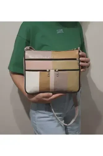 GENUINE LEATHER WOMEN BAG (28CM X 24CM)-SUMMER OPEN MIXED COLORS 1 - 1