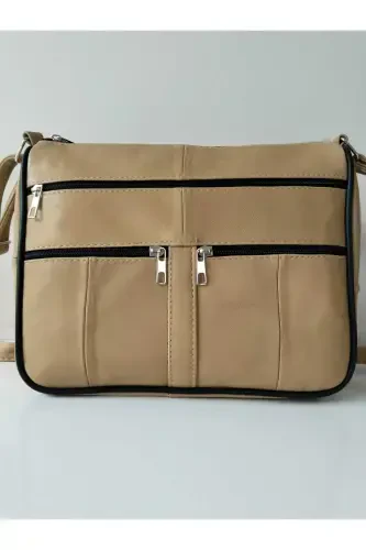 GENUINE LEATHER WOMEN BAG (28CM X 24CM)-Yellow - 1