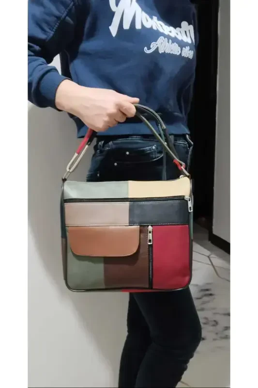 GENUINE LEATHER WOMEN BAG (28CM X 25CM)-Multicolor 2 - 2