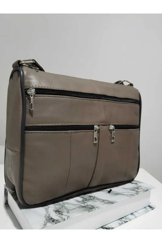 GENUINE LEATHER WOMEN BAG-MINK - ATTER