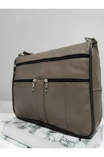 GENUINE LEATHER WOMEN BAG-MINK - 3