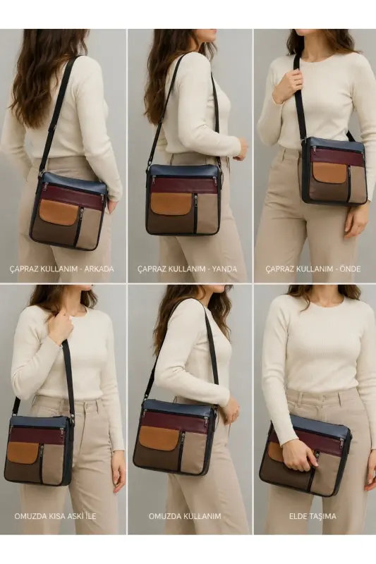 GENUINE LEATHER WOMEN'S BAG (27CM X 25CM) - ASSORTED COLORS 9 - ATTER