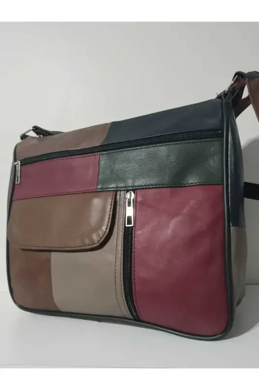 GENUINE LEATHER WOMEN'S BAG (27CM X 25CM)-ASSORTED DARK COLORS 9 - 3