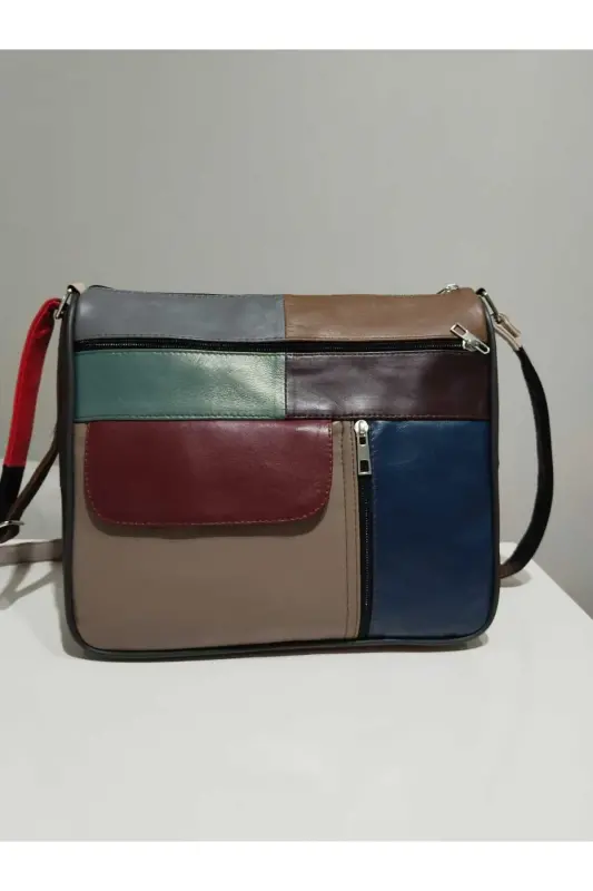 GENUINE LEATHER WOMEN'S BAG (27CM X 25CM) - Multicolor 18 - ATTER