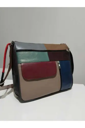 GENUINE LEATHER WOMEN'S BAG (27CM X 25CM) - Multicolor 18 - ATTER (1)