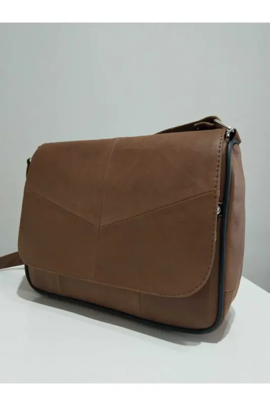 GENUINE LEATHER WOMEN'S BAG-BITTER COFFEE - 3