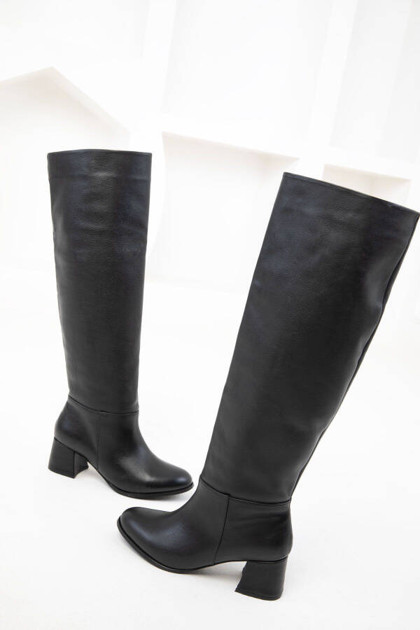 Genuine leather women's boots - 1