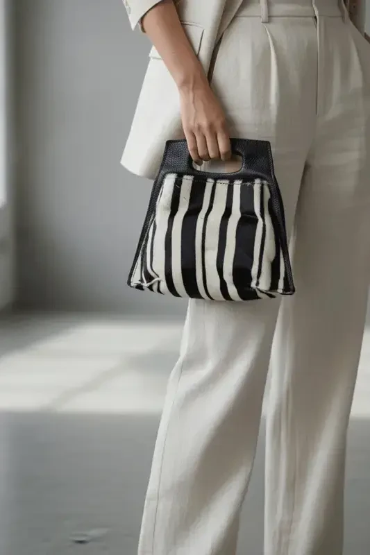 Genuine leather women's shoulder bag - 1