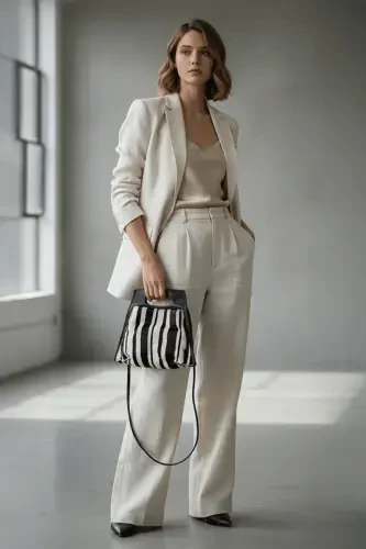 Genuine leather women's shoulder bag - 3