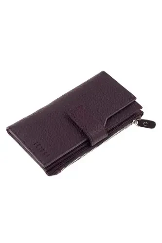 Genuine leather women's wallet - 1