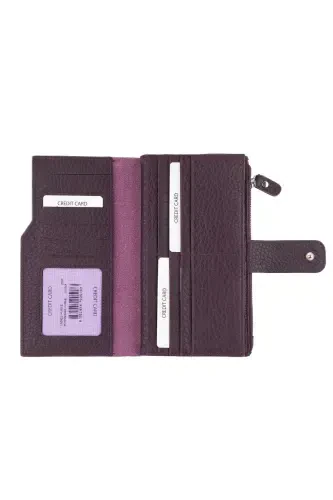 Genuine leather women's wallet - 4